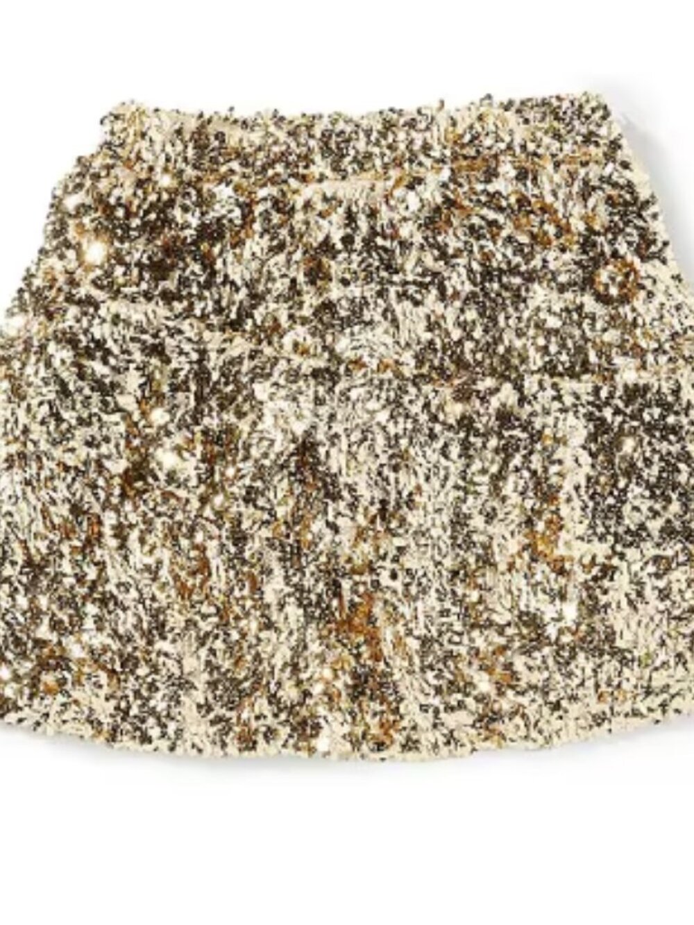 GB Girls Gold Sequin Skirt - Size Med (8/10) (*NWT)